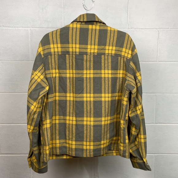 NWOT ASOS Design Harrington Check Jacket in Green/Yellow Men's XSMALL Full Zip - Picture 6 of 9